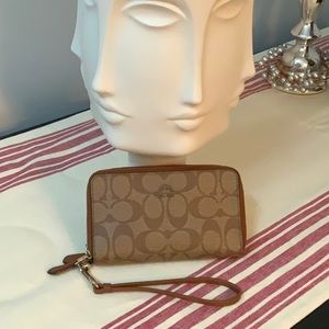 Coach Classic Monogram Wristlet